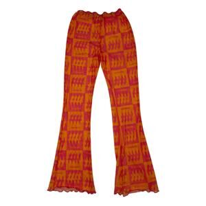 Inamorata - Beachwood Mesh Pants in Orange & Pink